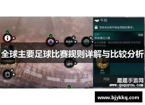 全球主要足球比赛规则详解与比较分析